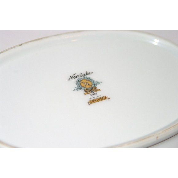 Noritake Graywood 10 1/2" Oval Bowl 6041 serving - Picture 6 of 6
